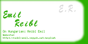 emil reibl business card